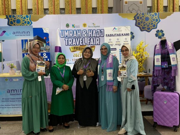 Aminin Travel Ikut Bagian Sukseskan Umrah dan Haji Travel Fair 2023